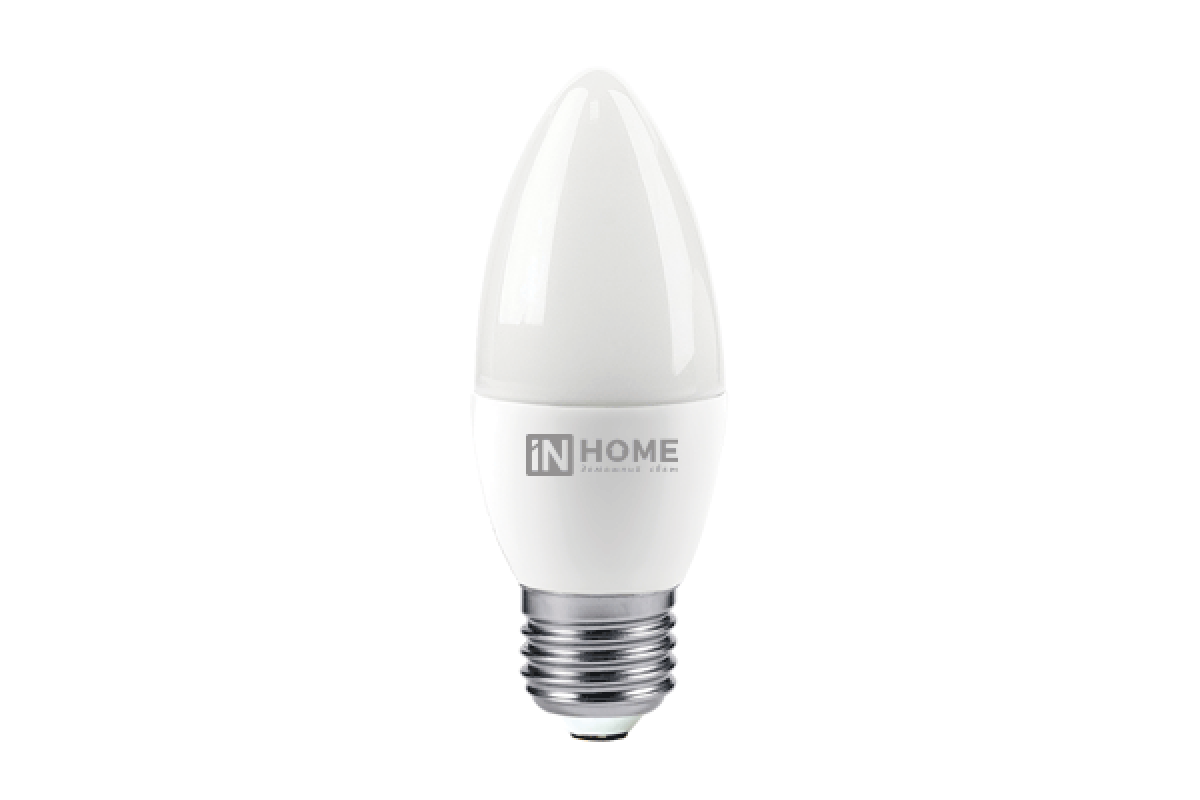 Лампа светодиодная LED-СВЕЧА-VC 8Вт 230В Е27 3000К 760Лм IN HOME