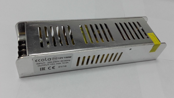 Блок питания для свет.ленты 12V 150W IP20 Ecola Блок питания для свет.ленты 12V 150W IP20 Ecola