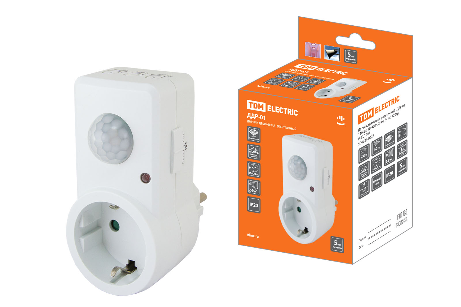 ДДР-01 1200Вт, 10-420с, 2-9м, 3+лк, 120гр, IP20, TDM ДДР-01 1200Вт, 10-420с, 2-9м, 3+лк, 120гр, IP20, TDM