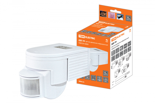 ДДС-04 1100Вт, 5-480с, 12м, 5+Лк, 180гр, IP44, TDM ДДС-04 1100Вт, 5-480с, 12м, 5+Лк, 180гр, IP44, TDM